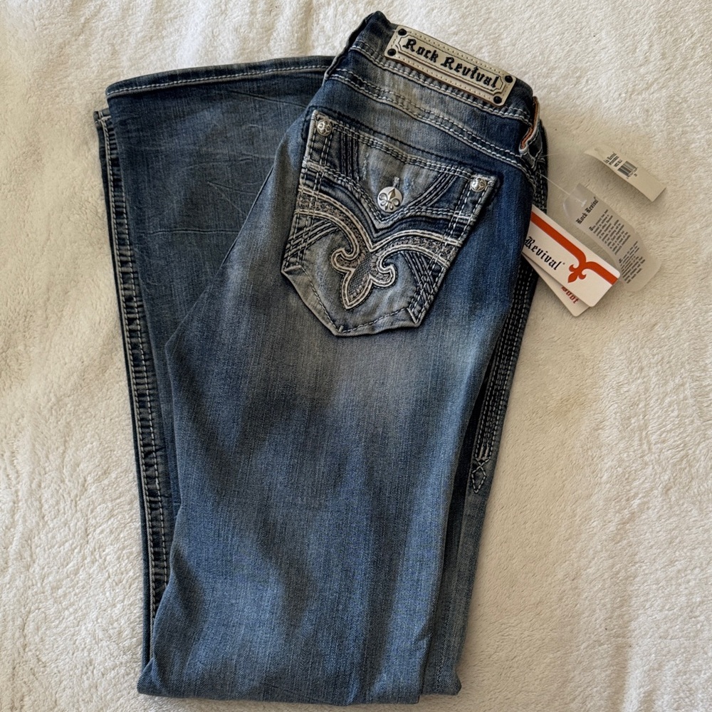 Rock Revival Dark Blue Boot Cut Jeans